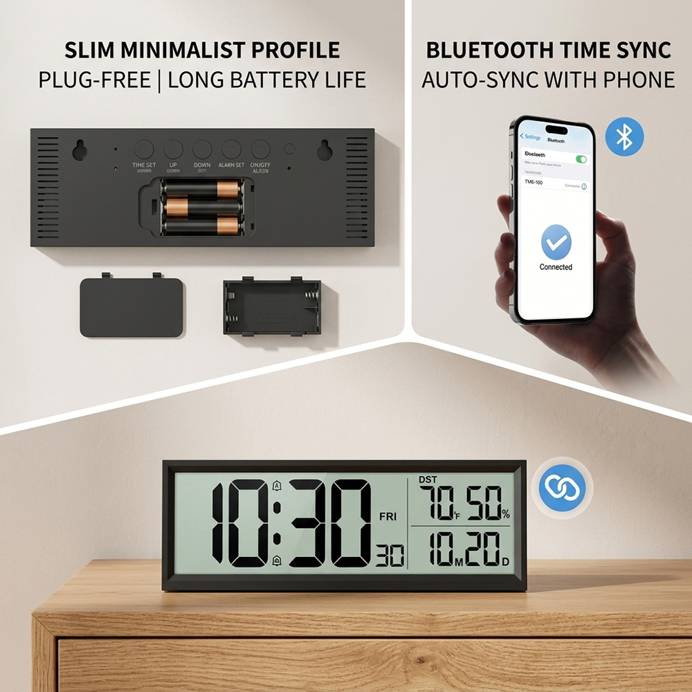 Digital Alarm Clock with Temp  - Weather Station Indoor recension och pris