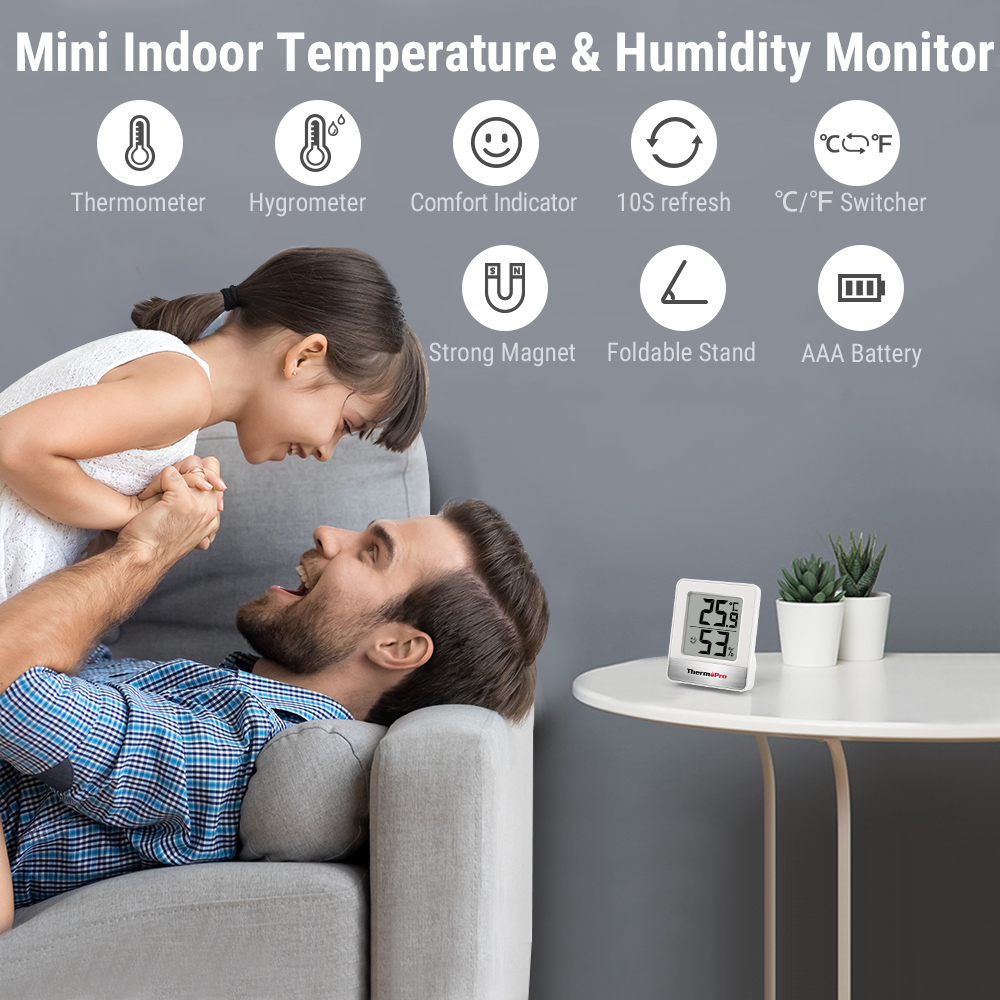 ThermoPro TP-49 Mini Weather S - Weather Station Indoor recension och pris