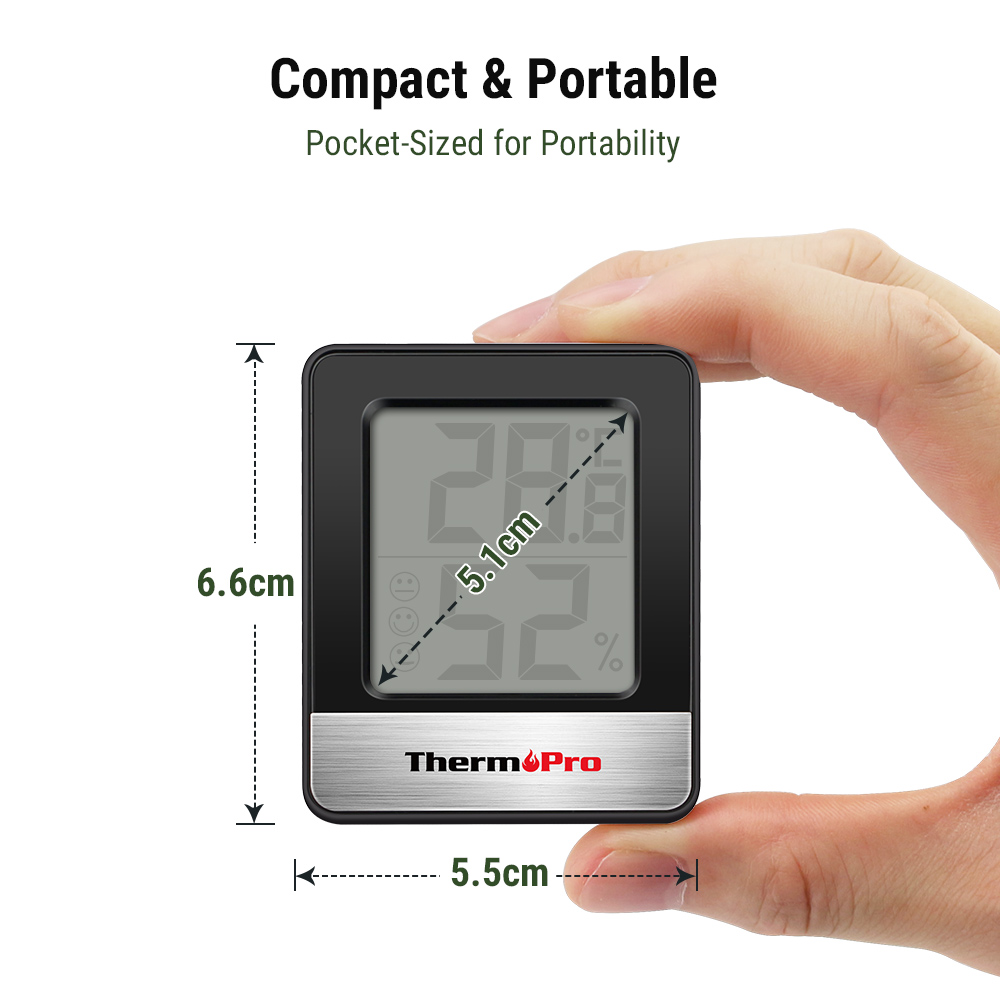 ThermoPro TP-49 Mini Weather S - Weather Station Indoor recension och pris